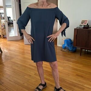 Bar 111 blue dress. Off the shoulder
